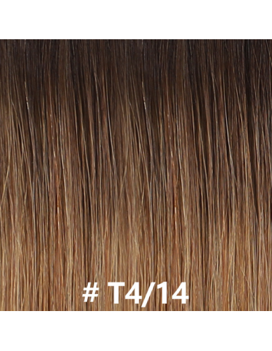 50 Keratin Extensions Rett Premium med I-spiss T4/14 brillant des détails fins