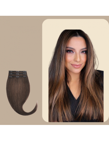 Extensions Styva Clips Mörkbrun Metallic Guld Koppar Venez découvrir notre 