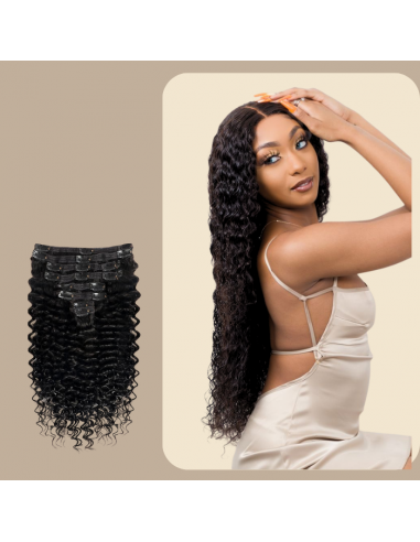 Deep Wave Black 120g Clip-In Extensions Kit En savoir plus