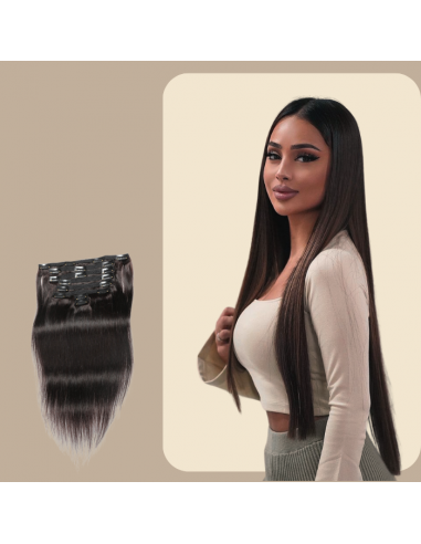 Rak brun Clip-In Extensions Kit 120 gr pour bénéficier 