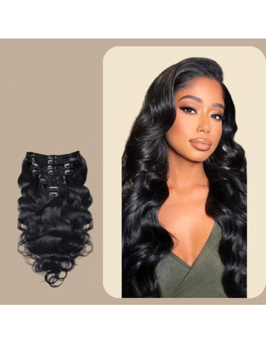 Body Wave Black 120g Clip-In Extensions Kit online