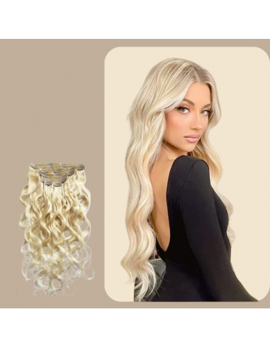 Body Wave Platinum Blonde Extensions Kit 120 gr hantent personnes