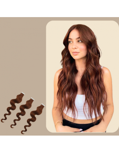 Extensiones adhesivas onduladas de chocolate Toutes les collections ici