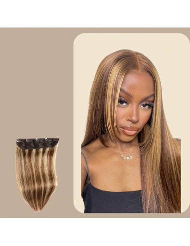 Straight Shit Clip Extension Méché Blond Mono Maxime Volume 50-70% off 