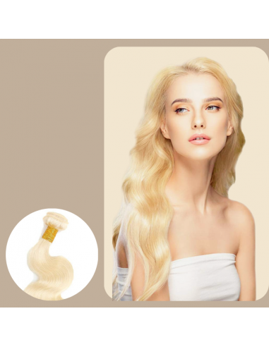 Veving av jomfruhår fra mennesker Body Wave7a blond platinum 613 100 gr l'évolution des habitudes 